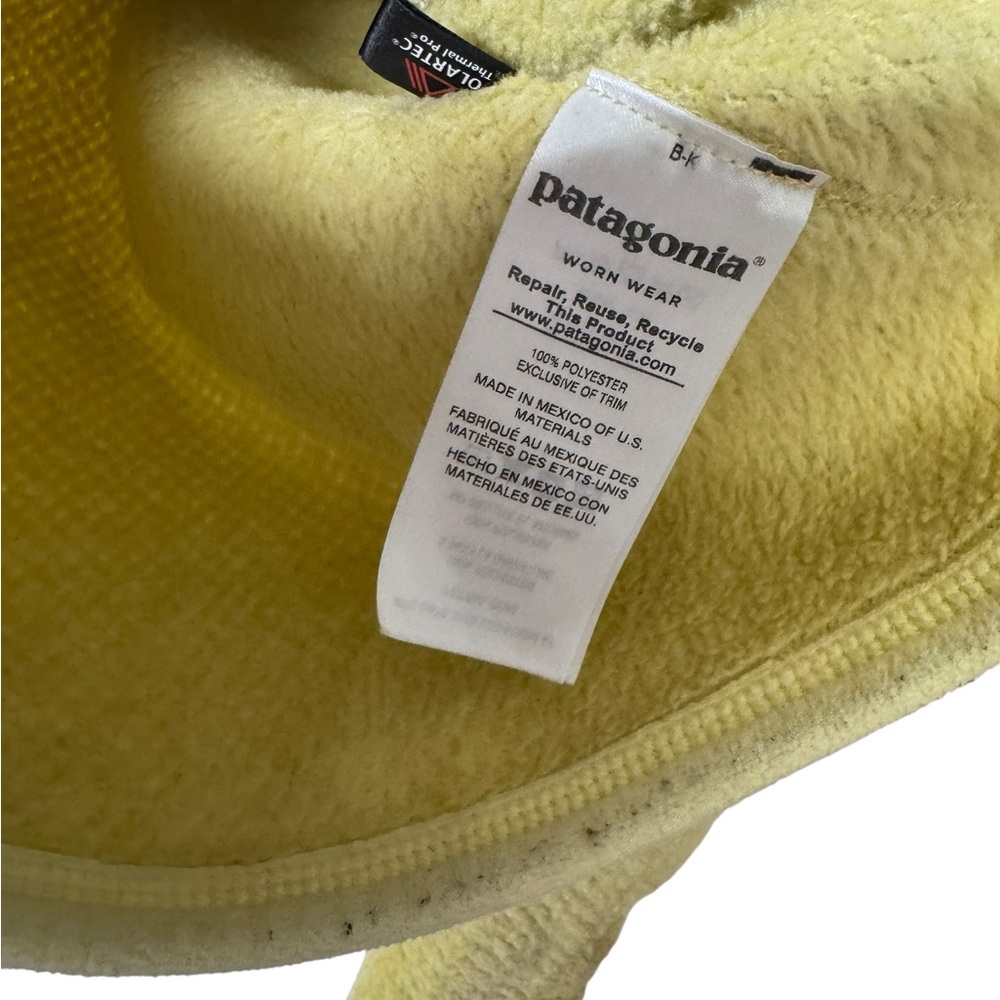 Patagonia pullover snap fleece yellow women’s XXS sweatshirt jacket winter - Picture 5 of 5